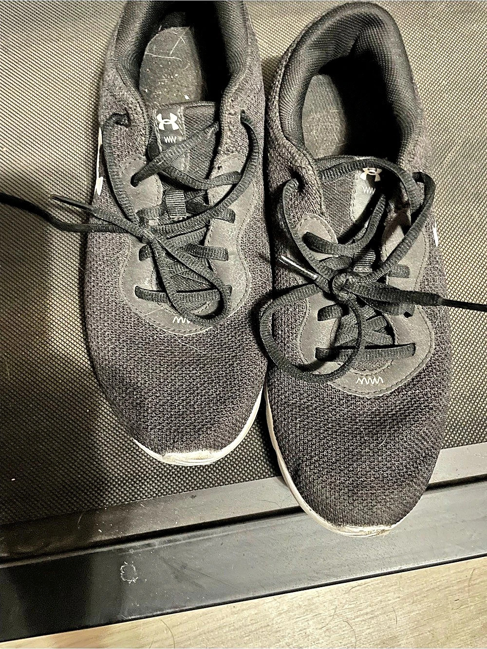 Under Armour Women's Black & White Athletic Shoes
